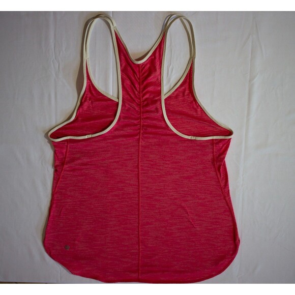 Lululemon What The Sport Singlet II - Heathered Pink Lemonade - Size 8-10 - Picture 3 of 5
